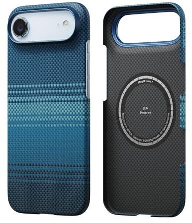 pitaka Ultradünne Hülle für iPhone Air aus Aramidfaser Mondaufgang | Aramidfaser Ultraleichte Hülle für iPhone Air mit Angenehmer Griff Magsafe-kompatibel Minimalistisch für Business & Alltag