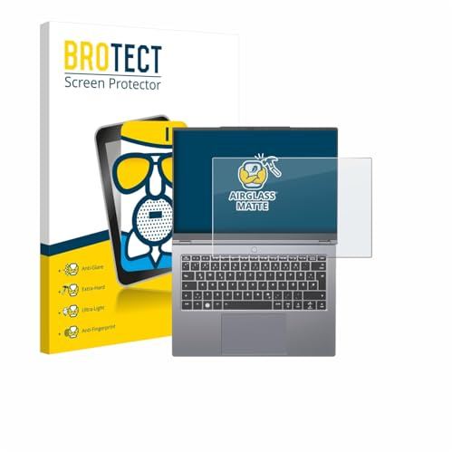 BROTECT Entspiegelungs Schutzglas für Tuxedo InfinityBook Pro 14 Gen 10 Schutzfolie Panzer Folie Glas Matt [Extrem Kratzfest 9H, Anti-Reflex]