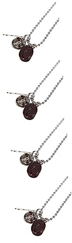 LXGGUC Coffee Cup Necklaces for Men Necklace Elegant Retro Alloy Sweater Chain