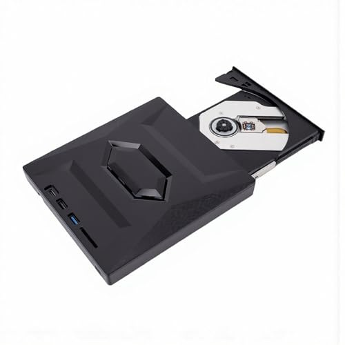 Gugxiom Unità Blu-Ray Esterna USB 3.0 Tipo C Lettore Masterizzatore DVD BD CD per Laptop 7-11 Mac Linux Lettore Blu-Ray Portatile Masterizzatore Unità Ottica