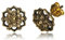 viva-adorno 1 Paar Ohrstecker Ohrringe Messing Ethno Vintage Antik Style Blumen Blüten Goa Z498, D4