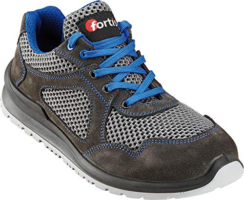 Unbekannt Fortis Unisex Arbeitsschuh Sicherheitsschuh Halbschuh atmungsaktiv türkis/blau, Schuhgr. Arbeitsschuhe:43