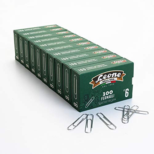 1.000 Fermagli Zincati Leone Dell'Era, N°6 1,20 x 58 mm - punta rotonda