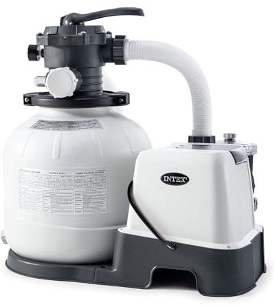 Intex Recreational 120 V Sand Filter Pump & Saltwater System CG-26675, Grey