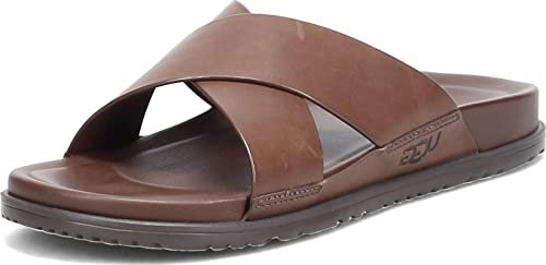 UGG Herren M Wainscott Slide Schiebe-Sandalen, Grizzly-Leder, 40 EU
