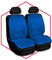 Saferide 2er Set Sitzauflage Auto Autositzmatte Autositzbezüge Universal Sitzschutz PKW | Sitzbezüge Polyester Blau für Airbag geeignet | für Vordersitze 1+1