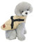 meioro Hundebekleidung Warmer Hundemantel mit reflektierendem Geschirr Winddichte Hundejacke Winterhunde Baumwolltuch Verdickte ärmellose Weste Baumwollhundepullover Haustierjacken (Khaki, S)