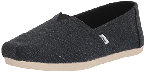 TOMS Damen Alpargata Flacher Slipper, Black Speckled, 36 EU