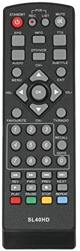 ALLIMITY Fernbedienung Ersetzen für Megasat Dyon Eagle Galaxy Harrier Phoenix Predator Receiver HD500 HD510 HD550 HD-500 HD-510 HD-550 3410-USB-Camping