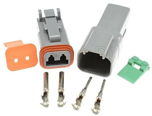 FITS DEUTSCH DT SERIES MULTI PLUG WATERPROOF CONNECTOR 2 3 4 6 8 12 WAY PIN KIT (2 Pin)