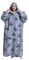 Extra Long Oversized Blanket Hoodie,Wearable Fleece Blanket Throw with Sleeves and Pockets,Super Warm and Cozy Giant Sweatshirt for Women Men