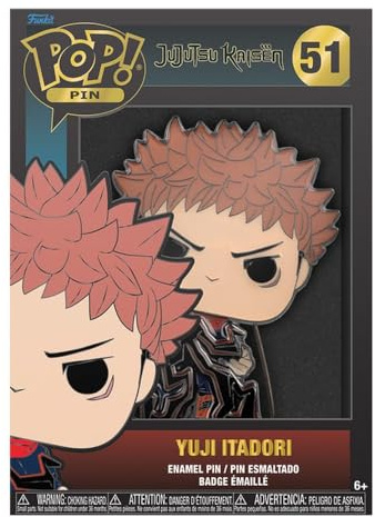 Loungefly POP! Large Enamel Pin ANIME: Jujutsu Kaisen - Yuji Itadori Chase GROUP SKU Emaille-Nadeln - Niedliche Brosche Zum Sammeln - Für Rucksäcke & Taschen - Geschenkidee - Anime Fans