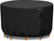 RICHIE Garden Furniture Covers Waterproof, Outdoor Round Garden Table Cover with Air Vent, Heavy Duty Rip Proof 600D Oxford Circular Patio Furniture Set Covers Windproof, Anti-UV (Ø130x71cm) - Black