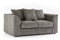 New Luxor Grey 2 Seater Soft Jumbo Cord Sofa | Soft 2 Seater Luxury Jumbo Cord Settee