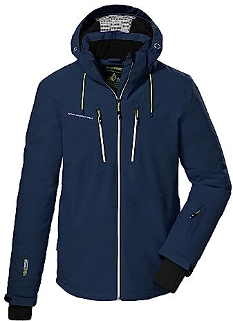 killtec Herren Skijacke/Funktionsjacke mit abzippbarer Kapuze und Schneefang KSW 44 MN SKI JCKT, dunkelpetrol, 4XL, 38698-000