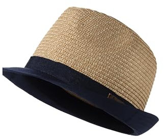 Sterntaler Jungen Strohhut Zweifarbig, Sand, 45 EU