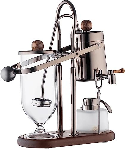 伟 祥 Siphon Kaffee Brauer, 450ml Luxus Royal Family Balance Syphon Kaffee Maschine, Kaffeekanne mit elegantem Design Retro-Stil, Geschenk für Mutter, Vater, Freunde