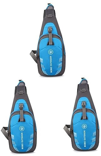 CLISPEED 3st Brusttasche Umhängetasche Brustbeutel Sporttasche Reisen Gürteltasche Eine Schulter