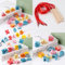 Fädelspiel 48 Teile - Montessori Spielzeug ab 2 3 4 5 6 Jahren für Kinder Lernspielzeug Holzperlen Raupe Fädelspiel Motorikspielzeug Holzspielzeug Regenbogen Lernspiel