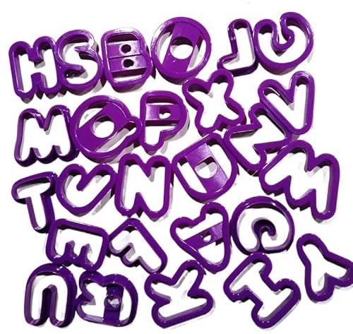 SSIMOO 26 unids/set lindo alfabeto grande letra plástico cortador de galletas Fondant pastel decoración herramienta Diy pastelería hornear pastel molde