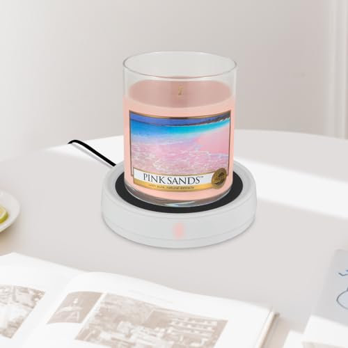 Candle Warmer Plate, 3-1 Electric Large Wax Warmers for Jar Candle,Fragrance and Heating Home Fragrance Accessories Cup Warmers for Coffee, Tea, Milk, Hot Chocolate(1Pcs-Without Wax Jar)