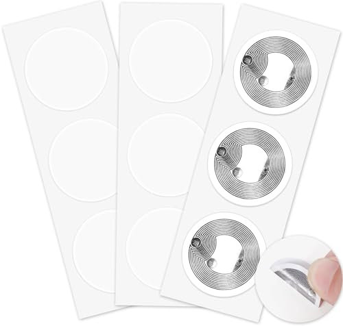 NFC-Aufkleber, NFC-Tags, wiederbeschreibbare NFC-Etiketten, kompatibel mit TagMo und Amiibo und NFC-fähigen Mobiltelefonen, 60 Stück