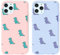 Yoedge 2 Pezzi per iPhone 15 PRO Cover, Custodia Morbide Silicone con Dinosauro Disegni, Opaco TPU Bumper Ultra Sottile Antiurto Protettivo Case per iPhone 15 PRO 6,1 Pollice, Viola Chiaro & Rosa