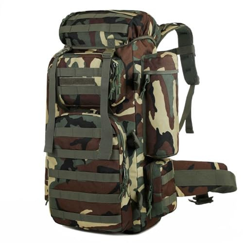 FLYIFE Sac à Dos Randonnée 80L,Multifonctionnelle Sac a dos Tactique Etanche Armee pour Trekking Randonnée Camping Chasse Alpinisme Voyages Sac à Dos Ordinateur