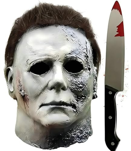 2023 Michael Myers Masks Halloween Horror Cosplay, Latex Full Head Mask Michael Myers Mask Cosplay Costume Props