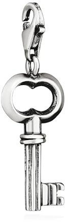 NKlaus Anhänger für Damen 925 Silber, 925 Sterlingsilber, Silber, 1 Stück | Gewicht: 1,9g; 24x11mm