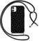 Foonary Funda con Cuerda para Apple iPhone 12/Apple iPhone 12 Pro 6,1, Carcasa Ultrafina Silicona Aesthetic Case con Ajustable Collar Correa de Cuello Cordón Antigolpes Cover para iPhone 12, Leopardo