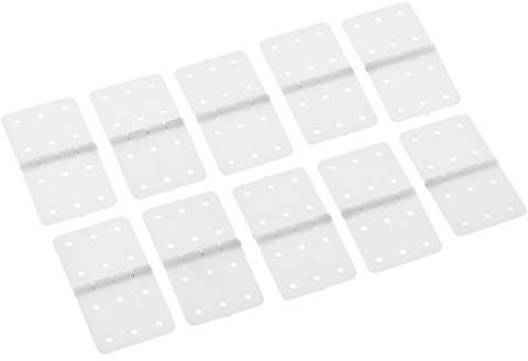 10 Pieces Plastic Pinned Hinges for RC Aircraft Hobby Model Plane Spare Parts M