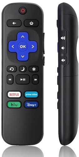 Universal Remote Control Replacement for Roku TV All Models, Compatible for TCL/Hisense/Sharp/Philips/Onn/Element/Insignia/JVC/RCA R0KU Smart TVs 【Not for RokuStick,Box and Players】