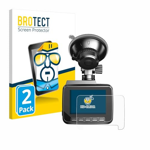BROTECT 2 Stück Schutzfolie für Azdome IT-G63D Displayschutz Folie Made in Germany, Ultra-Klar