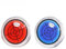 CHENRI 2 Stück Golf Trainer-Golf Ball Marker Round Cap Clip Mark with Level Function, Golftrainer Golfmarker mit Magnetischem Golf Hut Clip, Golfballmarker Wasserwaage Golf Ballmarker für Golfer (A)