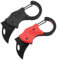 Dokeno Coltello Pieghevole Coltello EDC, 2Pcs Nero&Rosso Coltello Portachiavi con Moschettone, Multiuso Coltello in Acciaio Inos 3CR13 Coltello da Esterno per Campeggio Outdoor Cucina