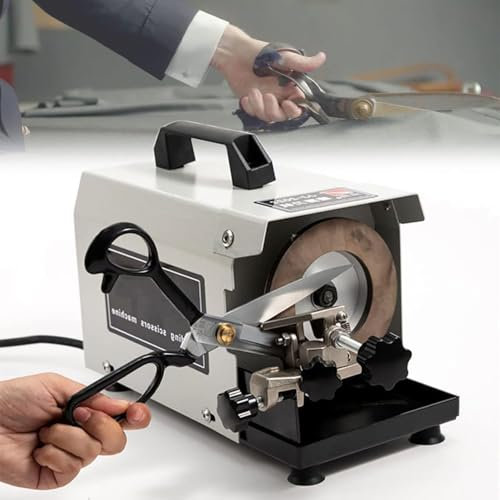 Afilador De Tijeras Eléctrico, Afilador De Cuchillos Industrial Profesional De 2800 RPM, Máquina De Tijeras De Pulir De 50 Mm De Ancho para Sastre, Cocina, Tijeras De Ropa
