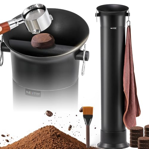 NEWTRY Café Knock Box Commerciale Recipiente de Gran Capacidad | depósito de 19L para posos de café, ideal para baristas, cafeterías y bares