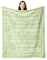 Juratar Geschenke für Frauen Männer, Personalisierte Decke Geburtstagsgeschenk für Frauen, Dankeschön-Geschenke für Freundin Schwester Kollegin, Superweiche Decke aus Flanell (Grasgrün)