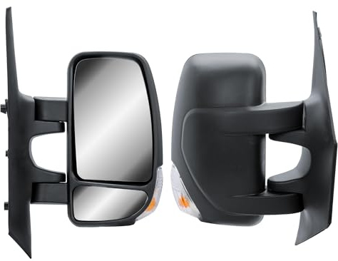 Driver Right Side Wing Mirror O/S Electric and Heated with Signal Light and Temperature Sensor for Renault Master III 2010 to 2024 Vauxhall Movano B 2010 to 2022