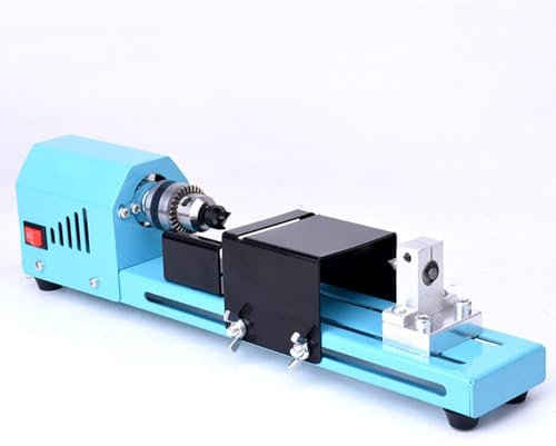 Mini-Drehmaschine mit Präzisionsbohrfutter für DIY-Holz- und Metallprojekte, einstellbare Geschwindigkeit für vielseitiges Basteln