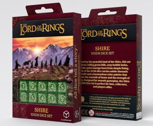 The Lord of the Rings: Shire 10xD6 Dice Set
