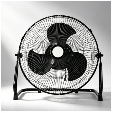 HBOOMOEM Ventilatore da Terra, Ventilatore Industriale da Pavimento, Dotato di Regolazione Del Flusso d'Aria a Tre Velocità; Adatto a Magazzini, Officine e Stabilimenti