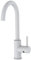 Kibath 450361 Grifo Monomando NIE caño Alto Lacado en Color Blanco Mate. Altura Total Desde la Base 36,5 cm. Ideal para fregaderos de Cocina o lavabos Altos Tipo Bol. Repuestos garantizados
