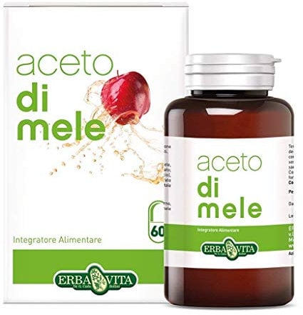 ERBA VITA Integratore Alimentare di Aceto di mele - 60 Capsule - Utile alla depurazione dell'organismo