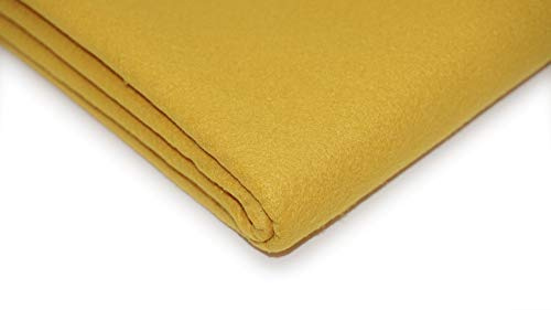 Acrylic Craft Felt Fabric, 150cm Width, 20 Colour Options, Sold by The metre, Free Delivery (Yellow)