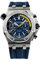 TOC STORE Sportliche Herren Armbanduhr, Saphirglas, Japan Quarzwerk, Didun Royal One Sport Silber/Blau