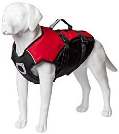 Stunt Puppy Float Doggy Schwimmweste, ergonomische Hundeschwimmweste zum Schwimmen, patentiertes Design für sicheren Sitz, XXS, Rot