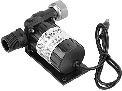 Wasserpumpe, DC12V 10W Schwarz Hochtemperaturbeständigkeit Kreislauf Geräuscharm Bürstenlose Wasserpumpe für Aquarium, Brunnen, kleinen Fischteich, Sonnensystem, Wasserkreislauf usw.