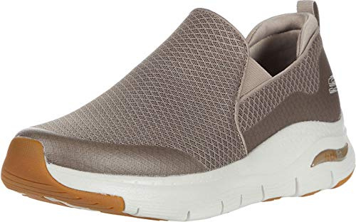 Skechers Men's Arch Fit Banlin Trainers,Taupe Mesh/Synthetic/Trim,5.5 UK